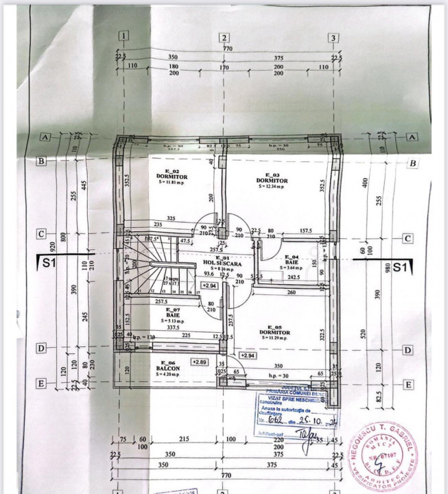Casă individuală P+1, teren 434 mp, 4 camere