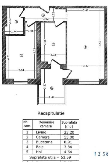 Apartament 2 camere, Complex Parcului